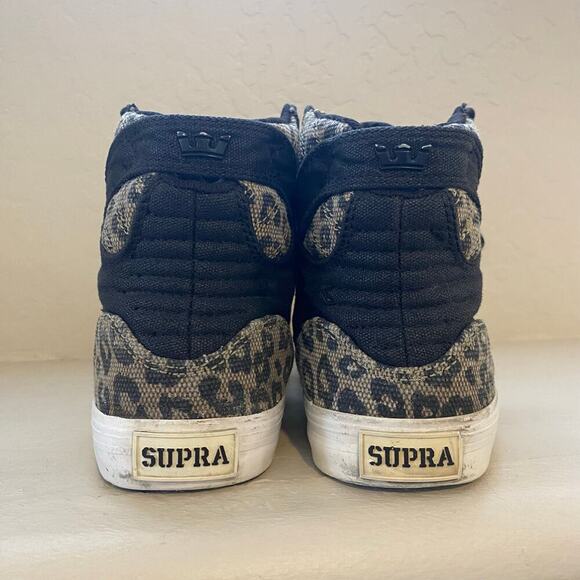 Supra High Top Skytop Shoe Muska 001 Women's Size 7.5 Leopard Cheetah - Picture 2 of 6